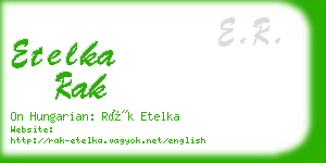etelka rak business card